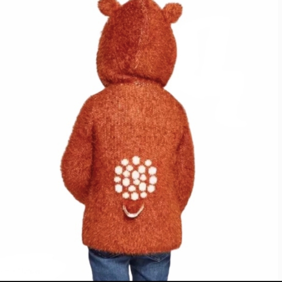 18M Fawn Deer Costume Layer Soft Bambi Cardigan Hoodie Jacket OshKosh Winter - Picture 4 of 7